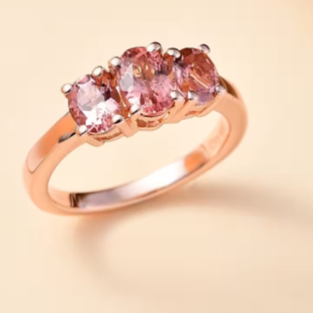 💗Premium Blush Tourmaline Infinity Ring💗